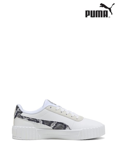 Valkoinen - Puma Womens Carina 3.0 Snake Chic -lenkkarit (F76522) | €87