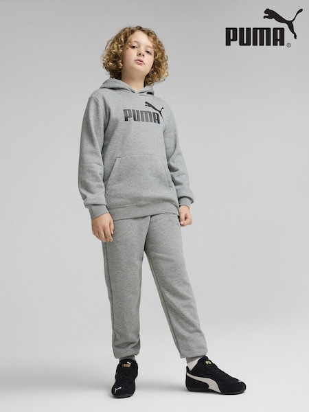 Puma Grey Boys ESS No. 1 Logo Fleece Hoodie (F76534) | €40