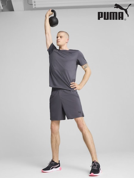 Puma Grey Mens Tad Essentials Solid Cat T-Shirt (F76540) | €22.50