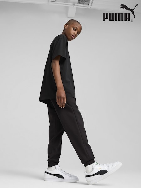 Czarny - Puma Boys ESS No. 1 Logo Fleece Sweatpants (F76541) | 160 zł
