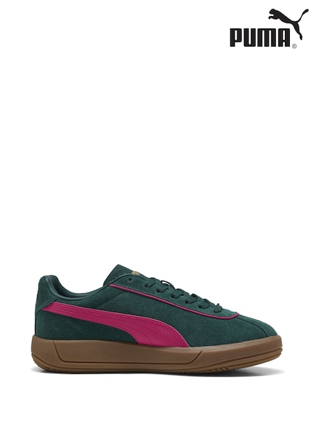 Puma Green Womens Club Klassika Suede Sneakers (F76557) | €93