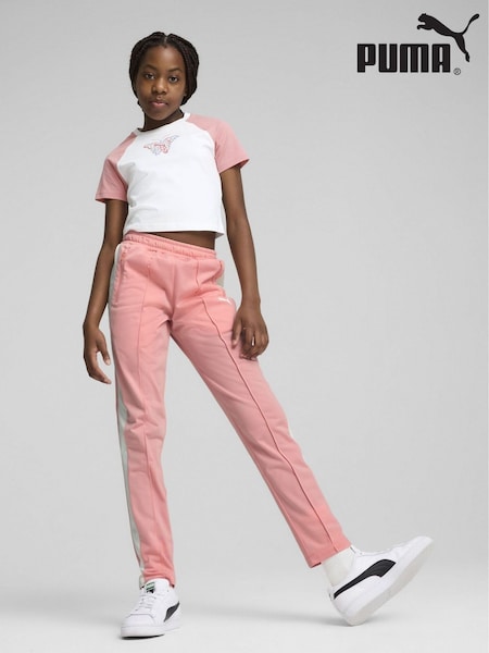 Розовый - Puma Boys T7 ALWAYS ON Slim Track Pants (F76560) | €46