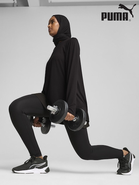 Puma Black Womens Oversized MODEST T-Shirt (F76578) | €57