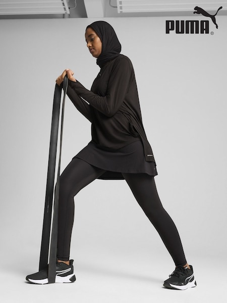 Puma Black Womens Modest 2-in-1 Running Tights (F76595) | €66