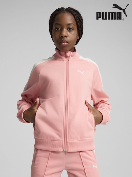 Puma Pink Boys T7 ALWAYS ON Track Jacket (F76618) | 223 QAR