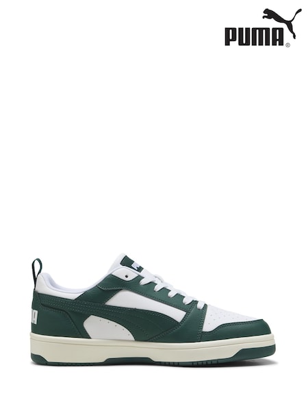 Puma Off White Mens Rebound V6 Low Sneakers Trainers (F76641) | €69