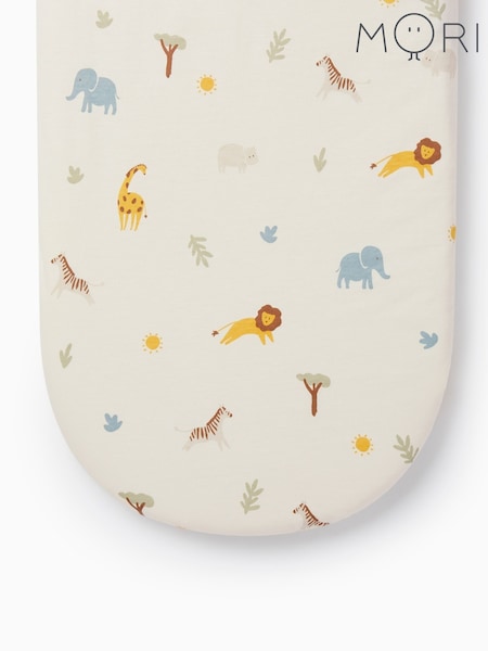 MORI Safari 100% Cotton Moses Basket Fitted Sheet (F76649) | €19