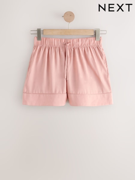 Pink Satin Jacquard Pyjama Shorts (F76653) | € 29