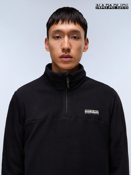 Dergana Half Zip Black Fleece (F76670) | €114