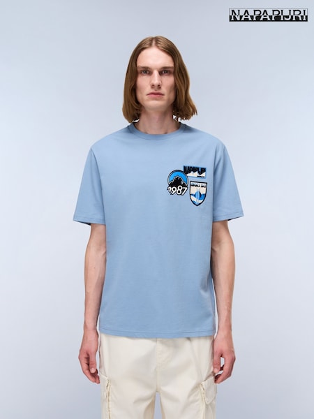 Napapijri Blue Montepiana Short Sleeve T-Shirt (F76679) | 50 €