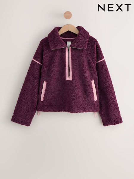 Berry Red Borg Half Zip Fleece (F76685) | €45