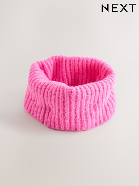 Fluro Pink Chunky Rib Snood (1-16yrs) (F76786) | 35 QAR - 40 QAR