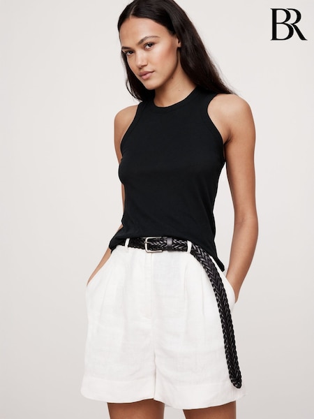 Banana Republic Black Lightweight Cotton Tank Top (F76801) | €31