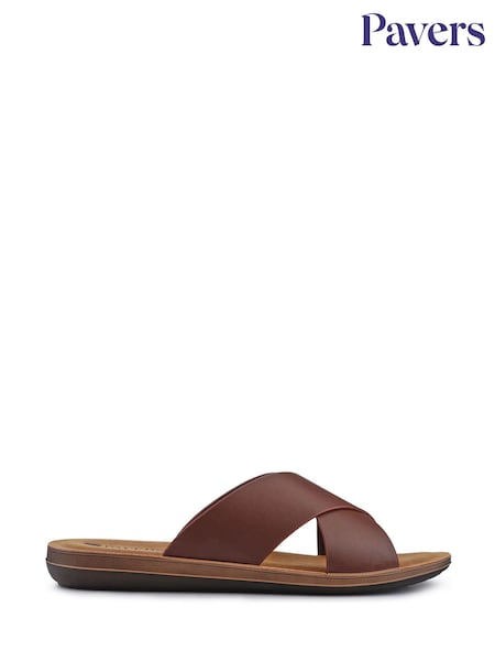 Pavers Brown Gents Casual Sandals (F76813) | €38