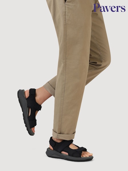 Pavers Blue Leather Touch-Fastening Sandals (F76816) | INR 6,143