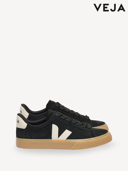 Veja Campo Bold Suede Black Trainers (F76823) | AED728