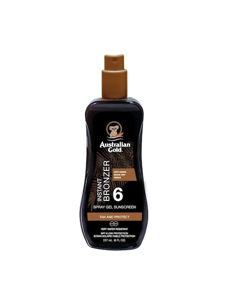 Australian Gold SPF 6 Instant Bronzer Spray Gel Suncream 237ml (F76845) | €22