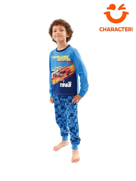 Character Blue Hot Wheels Challenge Accepted 100% Cotton Pyjamas (F76862) | AED136