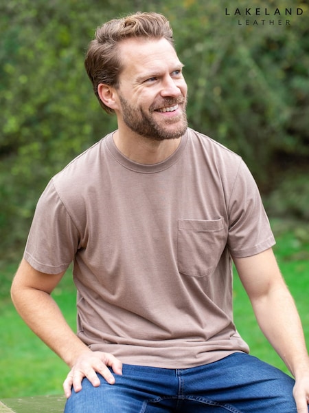 Lakeland Clothing Pocket Brown T-Shirt (F76882) | €43