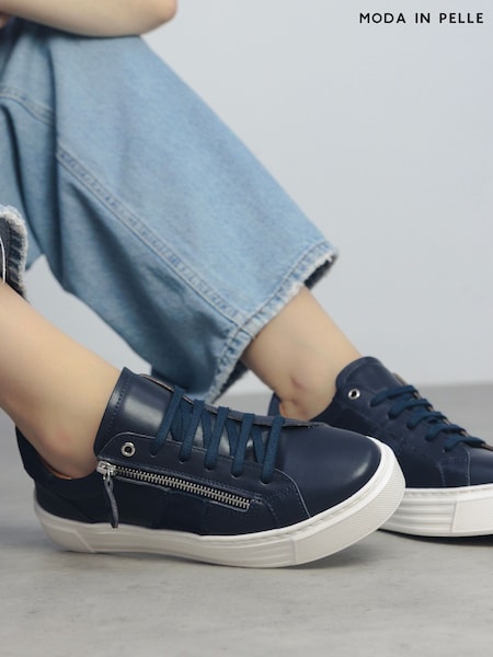 Moda in Pelle Shoon Ely Side Zip Mid Slab Sole Trainers (F76913) | €117
