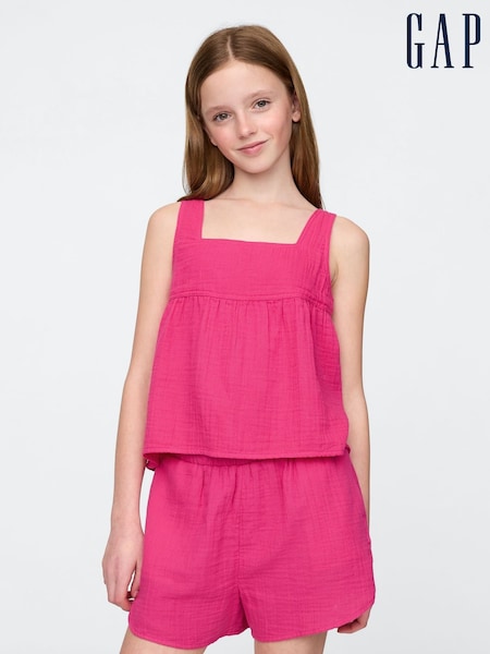 Gap Crinkle Gauze Swing Top (4-13yrs) (F77155) | 149 LEI
