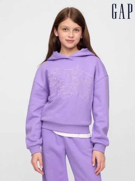 Gap Purple Logo Vintage Fleece-Lined Hoodie (4-13yrs) (F77161) | €39