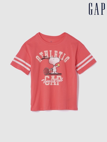 Gap Pink Snoopy Graphic Logo T-Shirt (4-13yrs) (F77163) | €20