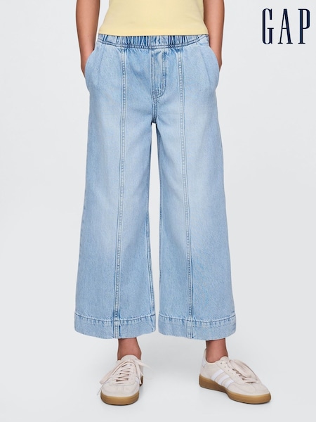 Gap High Waisted Stride Wide-Leg Ankle Jeans (4-13yrs) (F77171) | €39
