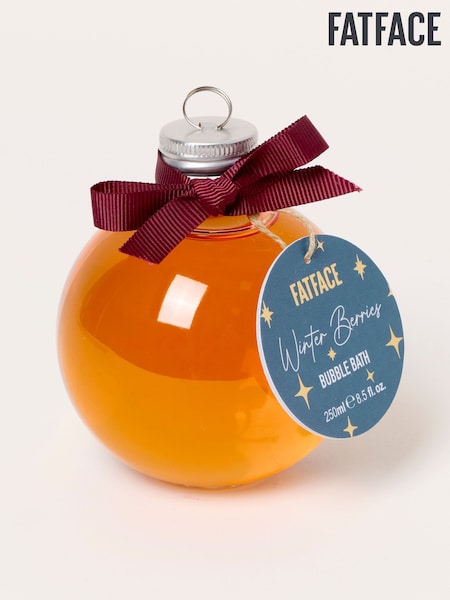 Multi - Fatface Winter Berries Bubble Bath Bauble