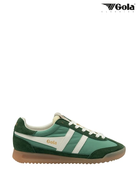 Gola Green Ladies Firefly Nylon Lace-Up Trainers (F77319) | ₪402