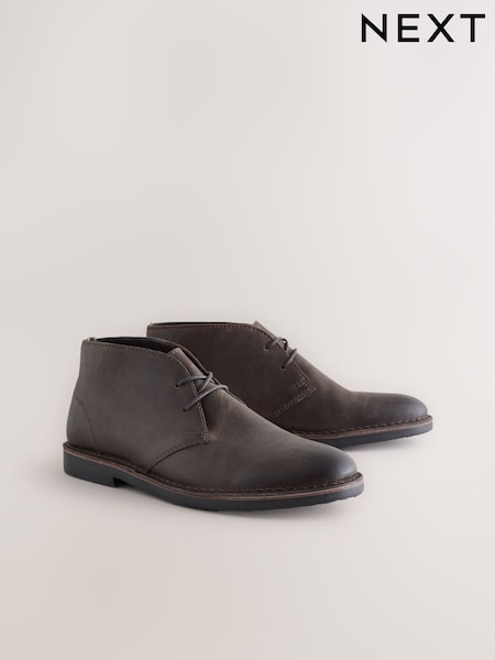 Brown Leather Desert Boots (F77465) | €65