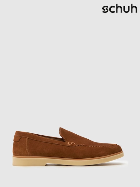 Светло-коричневый - Schuh Blue EC Riggs Suede Loafers (F77516) | €73