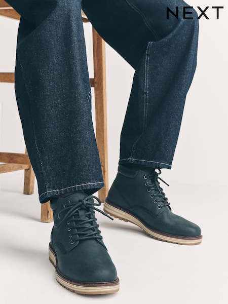 Black Leather Sports Boots (F77561) | R$ 620