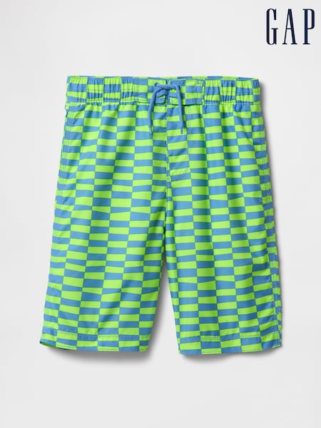 Gap Green 8" Recycled Swim Trunks (4-13yrs) (F77632) | €26
