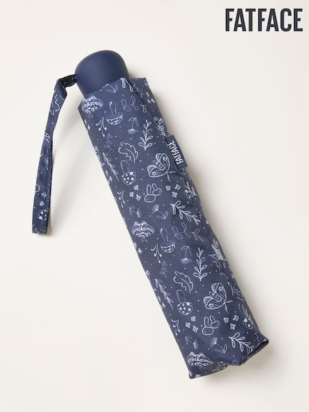 FatFace Navy Moth Print Umbrella (F77806) | €29