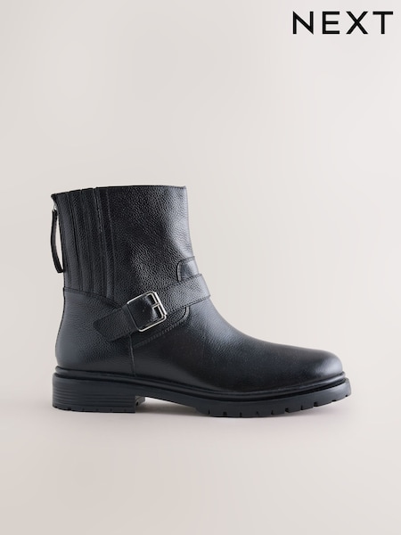 Cuero negro - Forever Comfort® Biker Ankle Boots (F77810) | 103 €