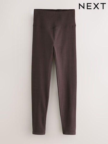 Chocolate Brown Cosy Fleece Leggings (F77816) | €19