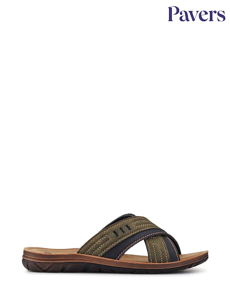 Pavers khaki Gents Casual Mules (F77893) | INR 3,839