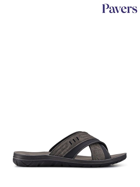 Pavers Grey Gents Casual Mules (F77901) | INR 3,839