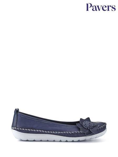 Pavers navy Lightweight Leather Pumps (F77915) | ₪201