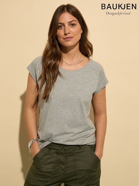 Baukjen Grey Catherine 100% Cotton T-shirt (F77939) | ‏21 ر.ع.‏