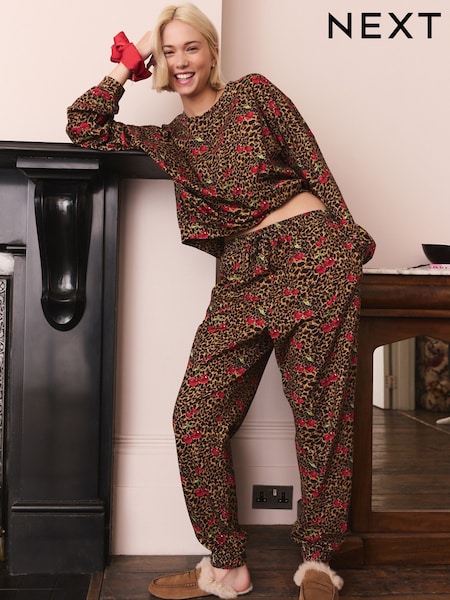 Animal Cherries Long Sleeve Pyjamas (F77997) | €28