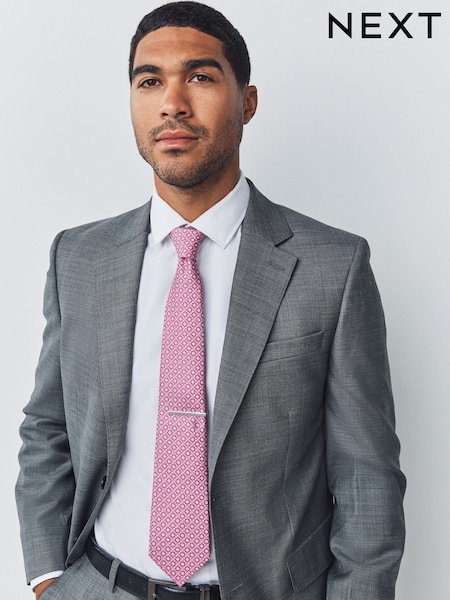 Pink Pattern Tie (F78005) | AZN 35