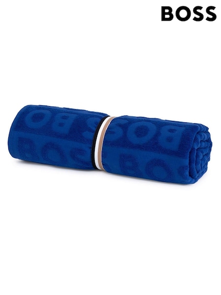 BOSS Home Blue Font Beach Towel (F78186) | €68