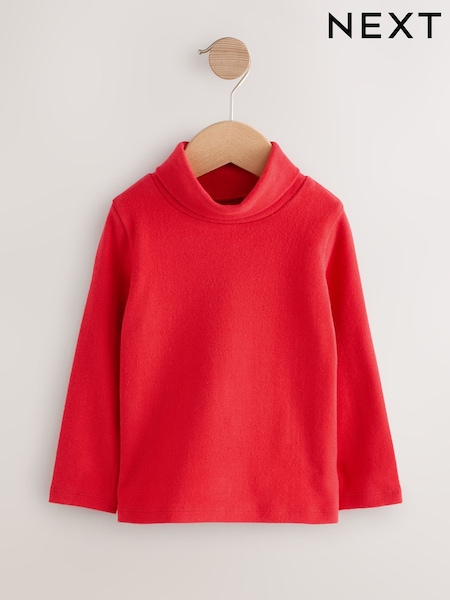 Red Long Sleeve Roll Neck Top (3mths-7yrs) (F78368) | €7 - €9