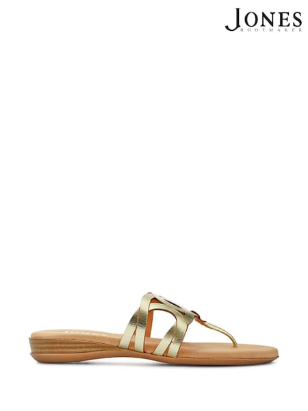 Jones Bootmaker Guava Leather Toe-Post Sandals (F78384) | €75