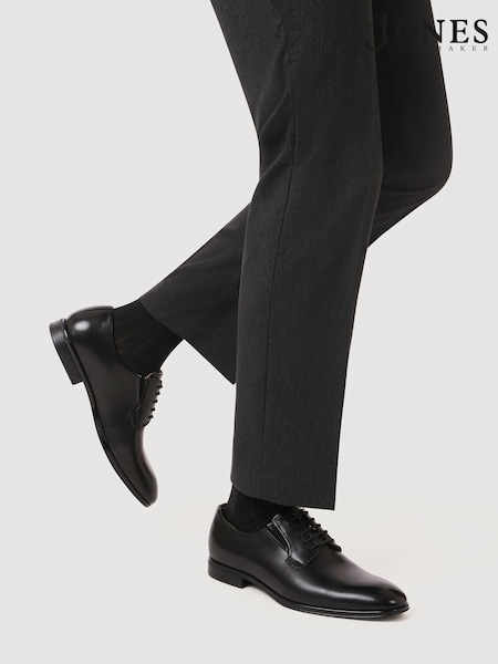 Jones Bootmaker Manson Leather Oxfords Black Shoes (F78386) | 643 QAR