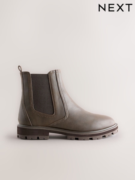 Chocolate Brown Standard/Wide Fit Chelsea Boots (F78506) | €49