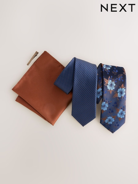 أزرق زهور - Ties 2 Pack (F78569) | ‏122 د.إ.‏
