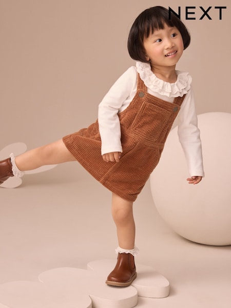 Brown Cord Pinafore Dress (3mths-8yrs) (F78574) | €16 - €20